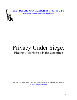 Privacy Under Siege - Electronic Privacy Information Center