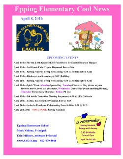 Epping Elementary Cool News