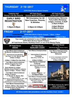 Schedule - Twirl Mania