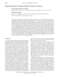 Quantized Capacitance Charging of Monolayer