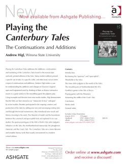 Playing the Canterbury Tales
