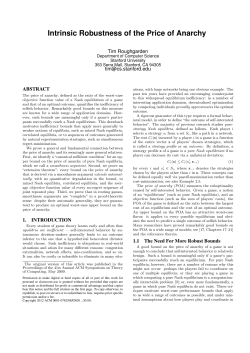 Intrinsic Robustness of the Price of Anarchy