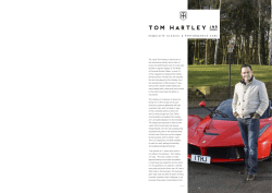 Read more... - Tom Hartley Jnr