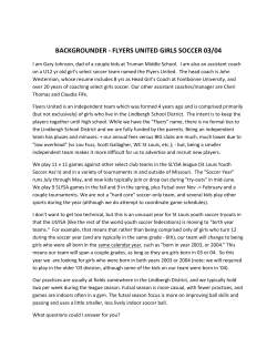 backgrounder - flyers united girls soccer 03/04