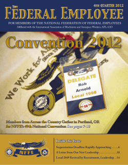 to View the Fourth Quarter 2012 Edition of the Federal Employee