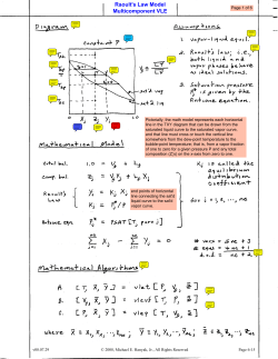 Raoult`s Law Model Multicomponent VLE