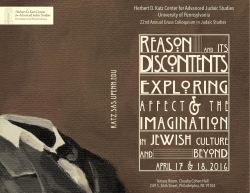 2016 Gruss Colloquium - University of Pennsylvania