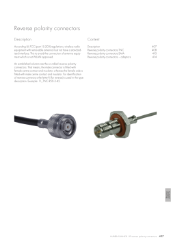 Reverse polarity connectors