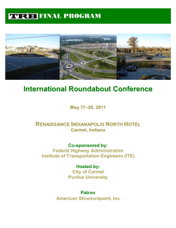 Poster Session II - Transportation Research Board
