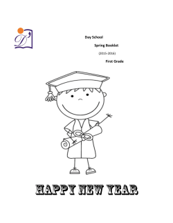 Day School Spring Booklet First Grade