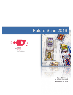CIDA Future Scan - Council for Interior Design Accreditation