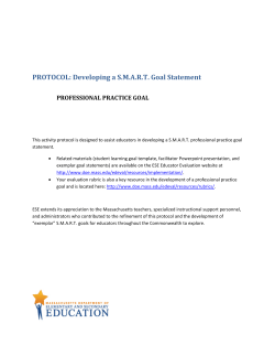 Professional Practice Goal Template