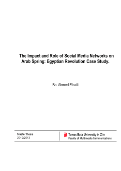 The Impact and Role of Social Media Networks on Arab Spring