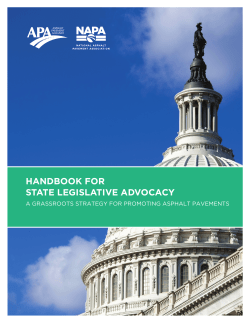 handbook for state legislative advocacy