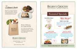 Prices in effect March 23 &ndash; April 5th, 2017 Chicken Breast Dinner