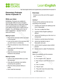 Support Pack - British Council Learn English