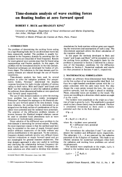 Time-domain analysis of wave exciting forces on