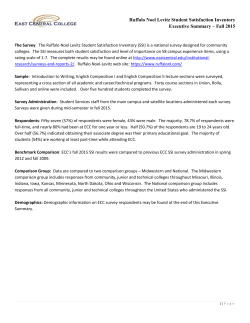 Ruffalo Noel Levitz Student Satisfaction Inventory Executive