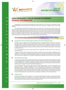 pulse magnetotherapy - Biomagnetic Renaissance generator