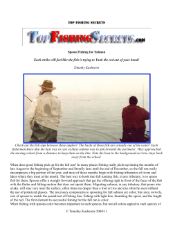 Spoon Fishing for Salmon