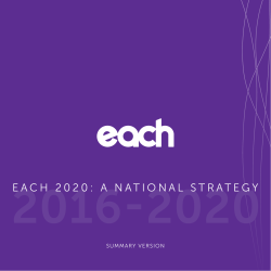 EACH 2020 Strategic Plan