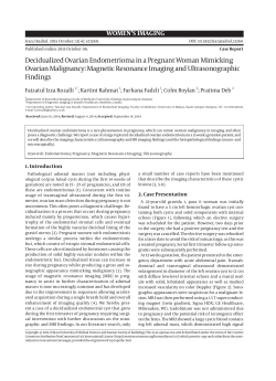 Decidualized Ovarian Endometrioma in a Pregnant Woman