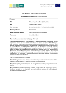 Non-key Short-Term Food Quality Senior Expert