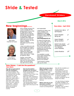 Newsletter - March 2016