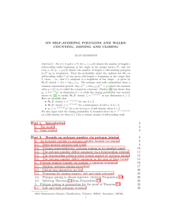 ON SELF-AVOIDING POLYGONS AND WALKS