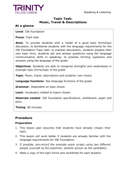 Music, travel and descriptions