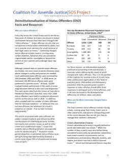 Deinstitutionalization of Status Offenders (DSO)