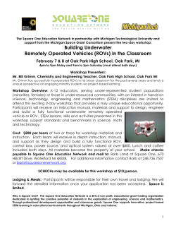 Building Underwater Remotely Operated Vehicles (ROVs) In the