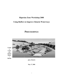 Riparian Zone Workshop 2000