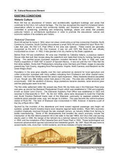 EXISTING CONDITIONS Historic Culture Historical