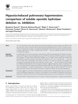 Hypoxia-induced pulmonary hypertension: comparison of soluble