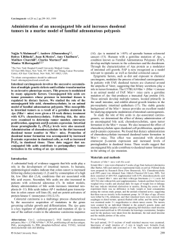 Administration of an unconjugated bile acid