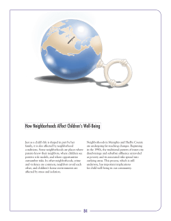 How Neighborhoods Affect Children`s Well-Being