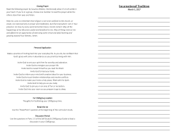 Closing Prayer Read the following prayer by Susanna Wesley