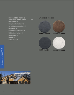 Speciality Door and Window Hardware