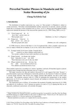 complete paper - Cascadilla Proceedings Project