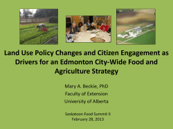Land use policy changes as a driver to food security in the urban