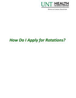 How Do I Apply for Rotations?