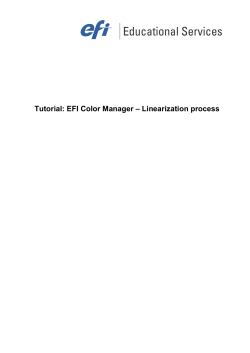 EFI Color Manager &ndash; Linearization process