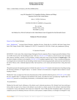 Petition for Writ of Certiorari - The University of Alabama | School of
