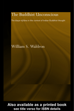 The Buddhist Unconscious: The alaya-vijnana in