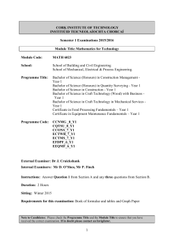 MATH6023 Mathematics for Technology