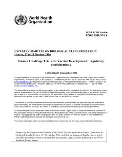 Human Challenge Trials for Vaccine Development