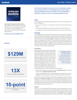 Samsung on Facebook