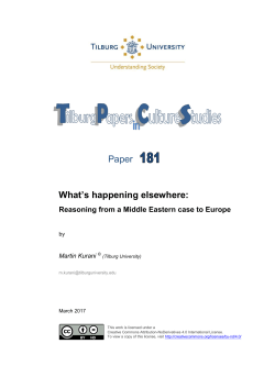 Paper 181: What`s is happening elsewhere