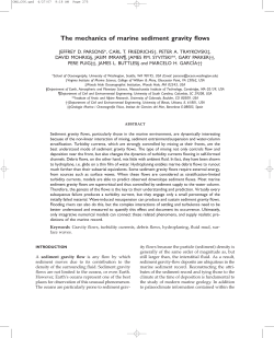 The mechanics of marine sediment gravity flows